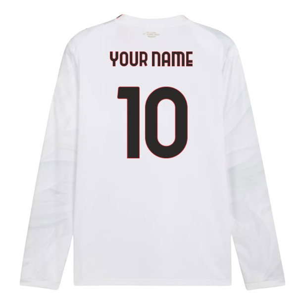 2026/27 AC Milan Long Sleeve Shirt Name) Away (Your